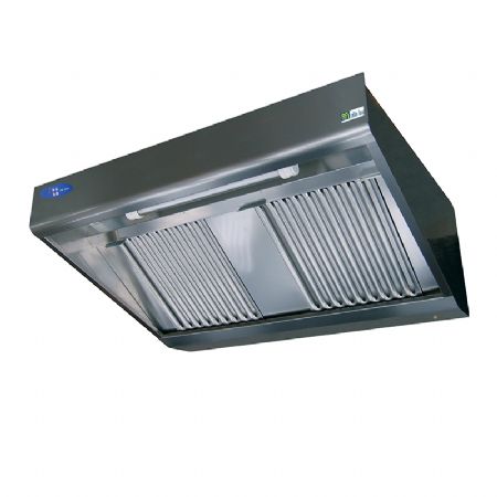 Hotte de ventilation professionnelle avec moteur Type mural comby - 3000x900x450 Hotte de ventilation professionnelle avec moteur Type mural comby - 3000x900x450