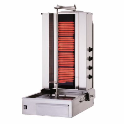 Machine  Kebab vitrocramique lectrique Shawarma 4 rsistances - 40  60kg
