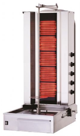 Grill Kebab professionnel Triphasé 5 résistances - Sofraca - SK5E