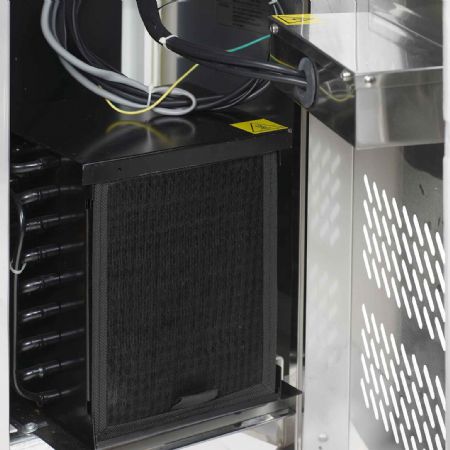 Congélateur d'encas de comptoir 4 portes pleines - Tefcold - SK6410BT