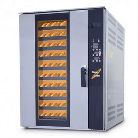 Four ventilé 10 niveaux boulangerie en inox avec commande digitale - 19.5 kW Four ventilé 10 niveaux boulangerie en inox avec commande digitale - 19.5 kW