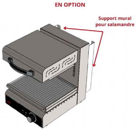 Salamandre électrique à plafond mobile GN 2/3 34 kg SME400 - HR FAINCA