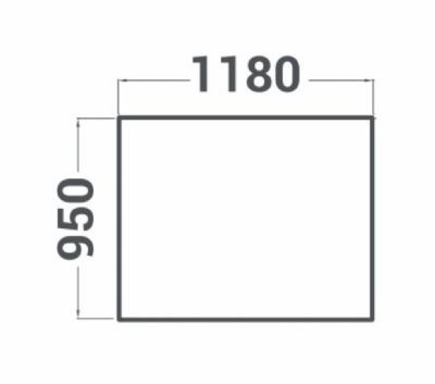 Support pour four michelangelo 1180x950x900mm
