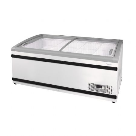 Conglateur horizontal de supermarch avec portes vitrs coulissantes et compresseur -24 / -16C - 411L