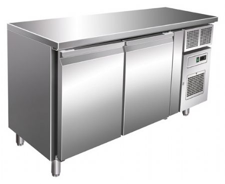 Desserte réfrigérée positive 260 L avec 2 portes et groupe intégré - Nosem - SN2101TNA