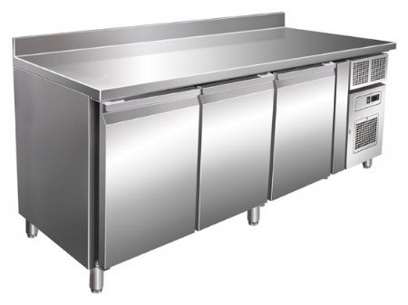Table réfrigérée positive 386 L avec dosseret et 3 portes - Nosem - SN3201TNA
