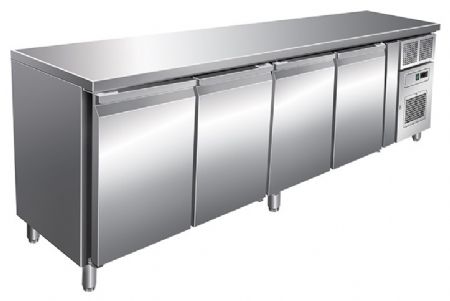 Table desserte réfrigérée positive 511 L - 4 portes - Avec groupe logé - Sans dosseret - Nosem - SN4101TN Table desserte réfrigérée positive 511 L - 4 portes - Avec groupe logé - Sans dosseret - Nosem - SN4101TN