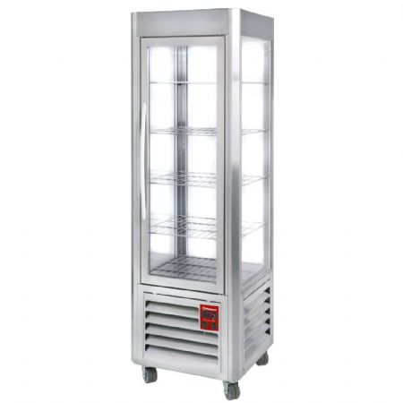 Armoire réfrigérée panoramique positive 5 grilles 360 L inox 600x630x1850 mm - Diamond Promo - SNE/GN-A5-R2 Armoire réfrigérée panoramique positive 5 grilles 360 L inox 600x630x1850 mm - Diamond Promo - SNE/GN-A5-R2