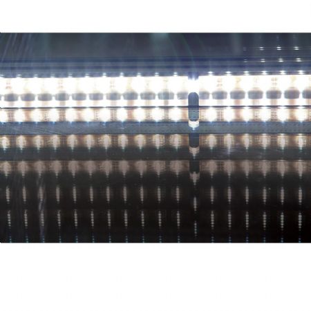 Vitrine réfrigérée panoramique positive inox - 5 grilles - 360 litres - Diamond