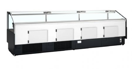 Etal  poissons positif avec vitre droite -1 / +5C - 3750x1120x1190mm