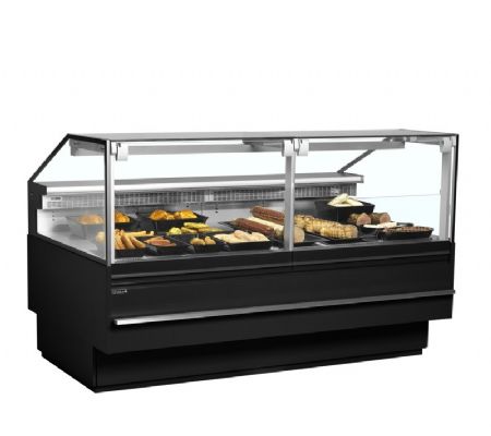 Vitrine rfrigre boucherie anti-bue avec finition noire +0C / +4C
