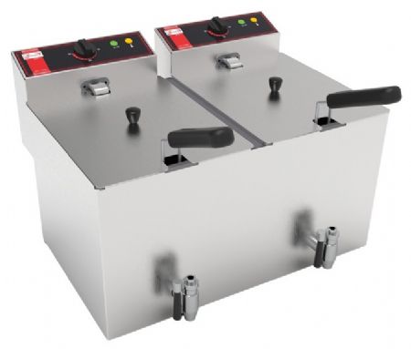 Friteuse professionnelle Monophasé 2 cuves de 8 L - Sofraca - SOFRAFRY88L Friteuse professionnelle Monophasé 2 cuves de 8 L - Sofraca - SOFRAFRY88L