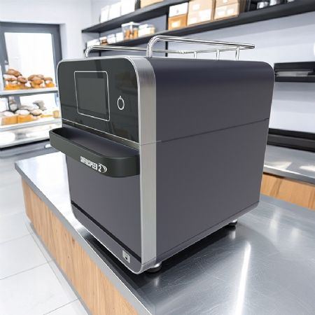 Four professionnel à cuisson ultra rapide Gris anthracite Écran tactile 7