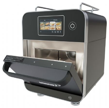 Four professionnel à cuisson ultra rapide noir écran tactile 7