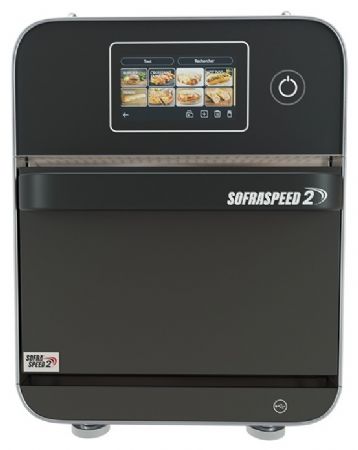 Four professionnel à cuisson ultra rapide noir écran tactile 7