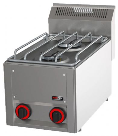 Cuisinière professionnelle Fourneau à gaz à poser 2 feux 6,6 kW - Redfox - SP 30 GL