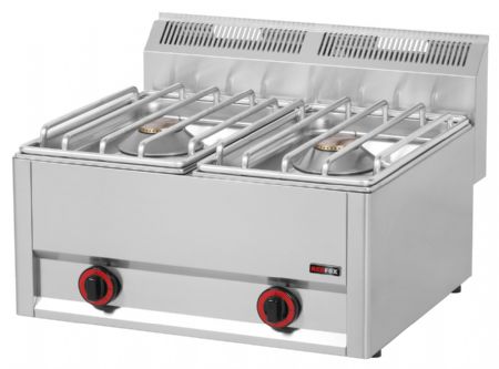 Fourneau à gaz à poser 2 feux 9 kW - Redfox - SP 60/2 GLS
