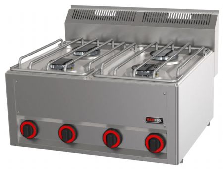 Fourneau à gaz à poser 4 feux 13,2 kW - Redfox - SP 60 GL