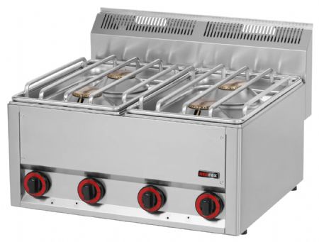 Fourneau à gaz à poser 4 feux 18 kW - Redfox - SP 60 GLS