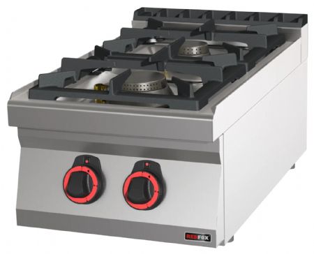Fourneau à gaz à poser 2 feux 4,5 kW - Redfox - SP 70/04 G Fourneau à gaz à poser 2 feux 4,5 kW - Redfox - SP 70/04 G