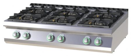 Fourneau à gaz à poser 6 feux 39 kW - RM Gastro - SP 7012 G Fourneau à gaz à poser 6 feux 39 kW - RM Gastro - SP 7012 G