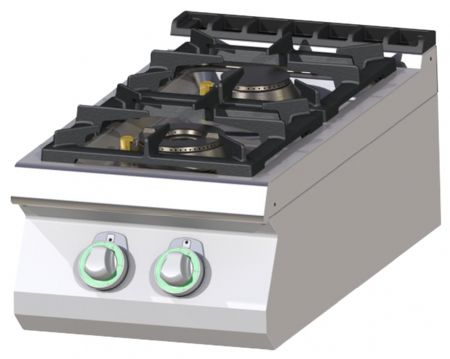 Fourneau à gaz à poser 2 feux 12 kW - RM Gastro - SP 704 G