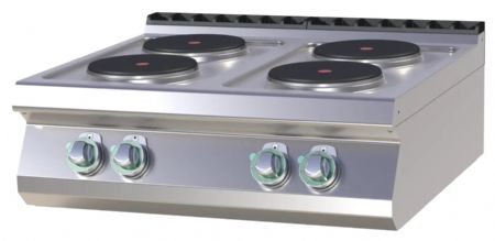 Fourneau triphasé sur placard 4 feux 10,4 kW - RM Gastro - SP 708 E