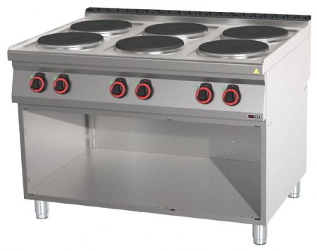 Fourneau triphasé 6 feux 21 kW - Redfox - SP 90/120 E