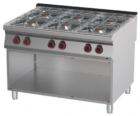 Fourneau à gaz sur placard 8 feux 40,5 kW - Redfox - SP 90/120 G