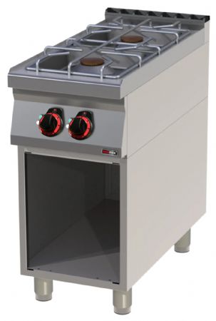 Fourneau sur placard ouvert à gaz 2 feux 16 kW - Redfox - SP 90/40 G