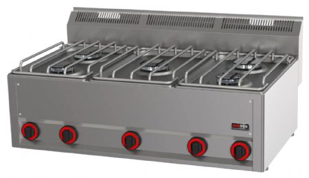 Fourneau à gaz 5 feux 16,8 kW - Redfox - SP 90/5 GL