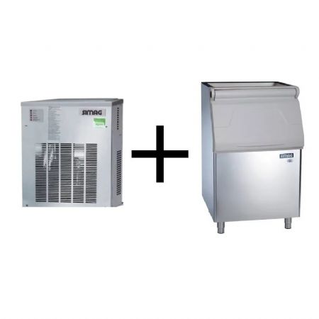 Machine  glaons en grains modulaire refrodissement  air avec rserve 243kg - 300kg/24h