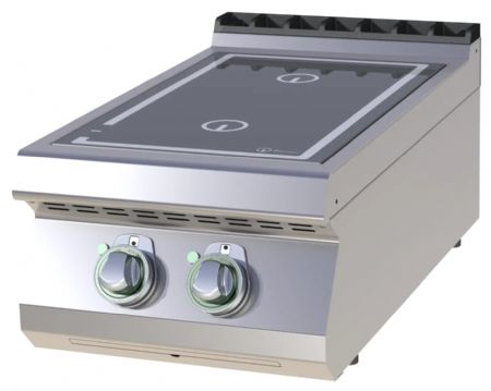 Fourneau triphasé à poser 2 feux 7 kW - RM Gastro - SPI 704 E Fourneau triphasé à poser 2 feux 7 kW - RM Gastro - SPI 704 E