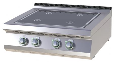 Fourneau triphasé à poser 4 feux 20 kW - RM Gastro - SPI 708 ES