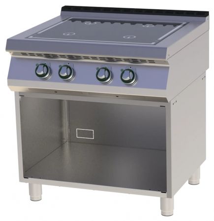 Fourneau triphasé sur placard 4 feux 20 kW - RM Gastro - SPI 780 ES