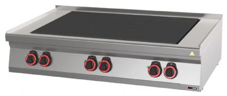 Fourneau triphasé sur placard 6 feux de 2,5 kW - Redfox - SPL 70/012 E Fourneau triphasé sur placard 6 feux de 2,5 kW - Redfox - SPL 70/012 E