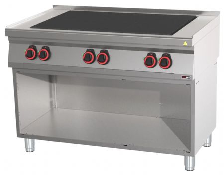 Fourneau triphasé sur placard 6 feux de 2,5 kW - Redfox - SPL 70/120 E Fourneau triphasé sur placard 6 feux de 2,5 kW - Redfox - SPL 70/120 E
