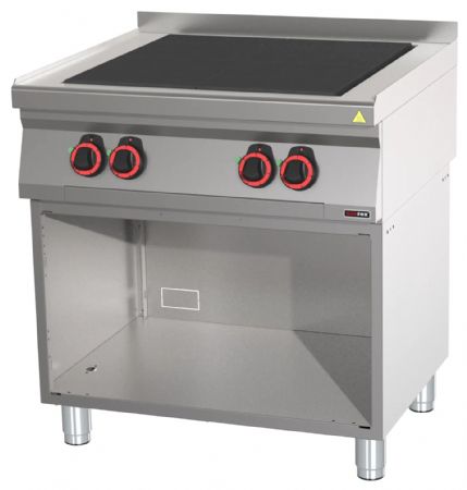 Fourneau triphasé sur placard 4 feux de 2,5 kW - Redfox - SPL 70/80 E Fourneau triphasé sur placard 4 feux de 2,5 kW - Redfox - SPL 70/80 E