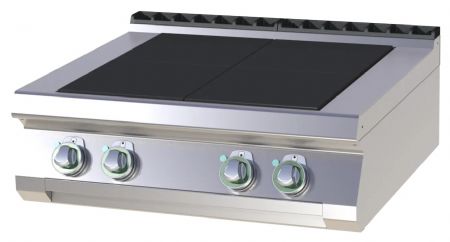 Fourneau triphasé à poser 4 feux 10 kW - RM Gastro - SPL 708 E Fourneau triphasé à poser 4 feux 10 kW - RM Gastro - SPL 708 E
