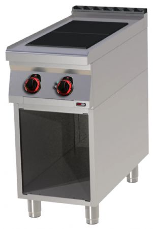 Fourneau triphasé sur placard 2 feux 5 kW - Redfox - SPL 90/40 E