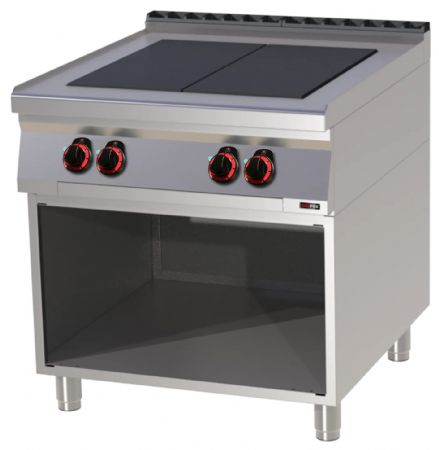 Fourneau triphasé sur placard 4 feux 10 kW - Redfox - SPL 90/80 E
