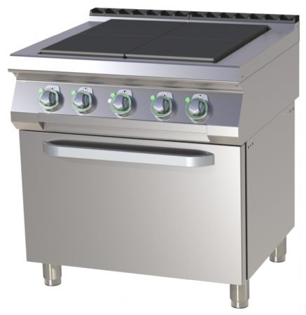 Fourneau triphasé sur four 4 feux 13,13 kW - RM Gastro - SPLT 780/11 E
