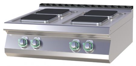 Fourneau triphasé à poser 4 feux 10,4 kW - RM Gastro - SPQ 708 E Fourneau triphasé à poser 4 feux 10,4 kW - RM Gastro - SPQ 708 E