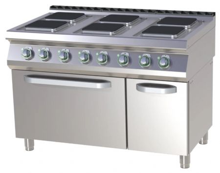 Fourneau triphasé sur four 6 feux 21,9 kW - RM Gastro - SPQT 7120/21 E Fourneau triphasé sur four 6 feux 21,9 kW - RM Gastro - SPQT 7120/21 E