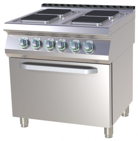 Fourneau triphasé sur four 4 feux 16,7 kW - RM Gastro - SPQT 780/21 E Fourneau triphasé sur four 4 feux 16,7 kW - RM Gastro - SPQT 780/21 E