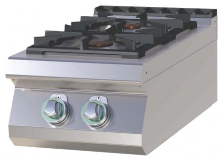 Fourneau à gaz à poser 2 feux 12,5 kW - RM Gastro - SPS 704 G Fourneau à gaz à poser 2 feux 12,5 kW - RM Gastro - SPS 704 G