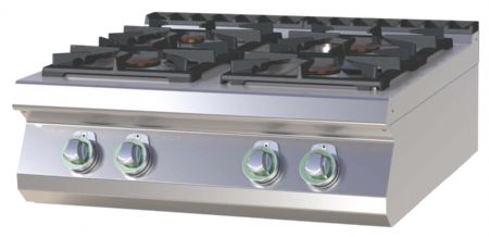 Fourneau à gaz à poser 4 feux 29,5 kW - RM Gastro - SPS 708 G Fourneau à gaz à poser 4 feux 29,5 kW - RM Gastro - SPS 708 G