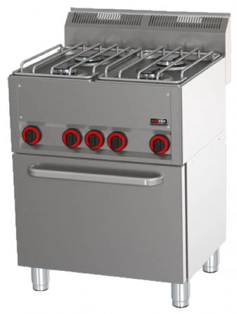 Fourneau à gaz sur four 4 feux 13,2 kW - Redfox - SPT 60 GL