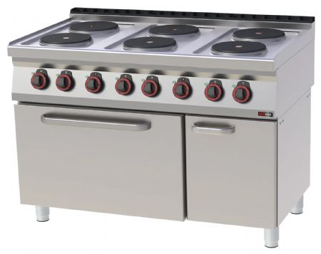 Fourneau triphasé sur four 6 feux 21,9 kW - Redfox - SPT 70/120-21 E Fourneau triphasé sur four 6 feux 21,9 kW - Redfox - SPT 70/120-21 E