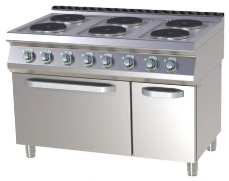 Fourneau triphasé sur four 6 feux 21,9 kW - RM Gastro - SPT 7120/21 E Fourneau triphasé sur four 6 feux 21,9 kW - RM Gastro - SPT 7120/21 E
